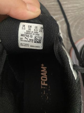 Zapatillas Puma Negras y Rosas