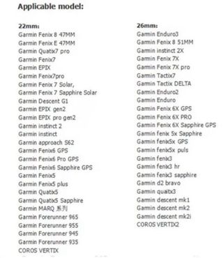 Correa Garmin 22mm Azul