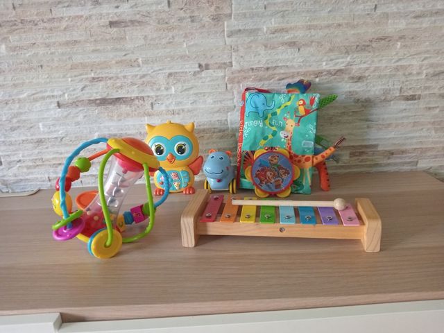 Lote Juguetes Bebé: Sonajero, Xilófono y otros