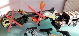 Lote Juguetes Bélicos: Pistolas y Metralleta