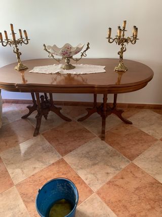 Mesa de salón madera extensible