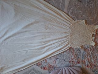 Vestido midi blanco Mango Talla XS