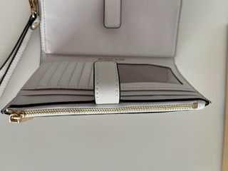 Cartera Michael Kors Blanca con Logo MK