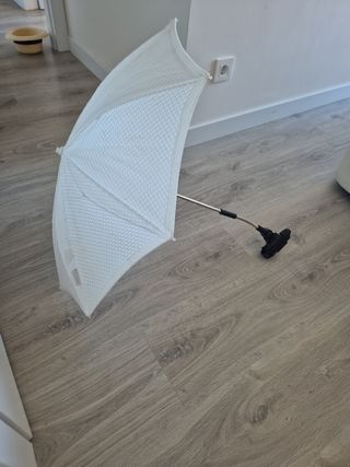 Sombrilla Carrito Bebé Universal Blanca