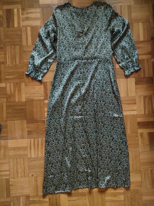 Vestido otoño fantástico verde floral