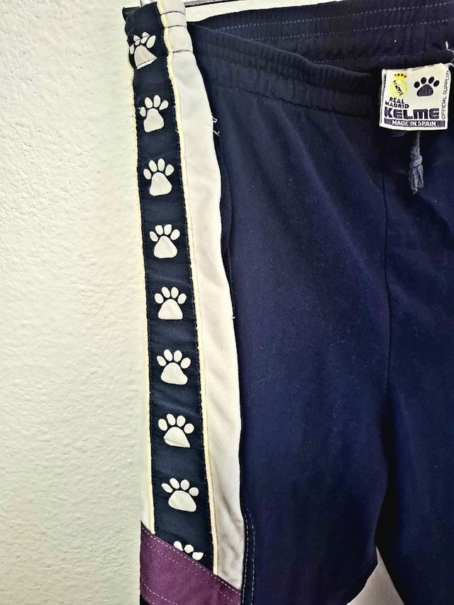 Pantalón Vintage Real Madrid Kelme 90s Azul