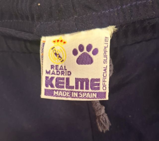 Pantalón Vintage Real Madrid Kelme 90s Azul