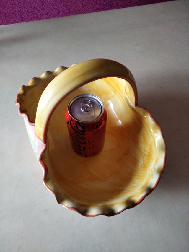 Frutero cerámica multicolor