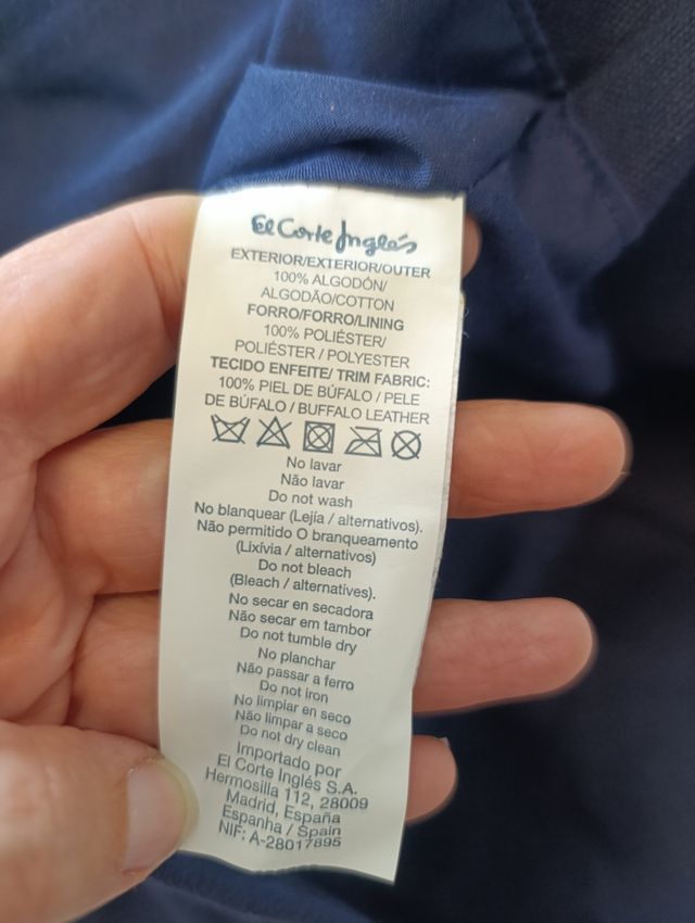 Bolsa de playa El Corte Inglés azul y roja