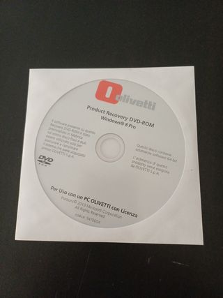 DVD Recupero Windows 8 Pro Olivetti