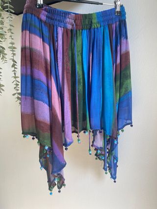 Falda picos multicolor
