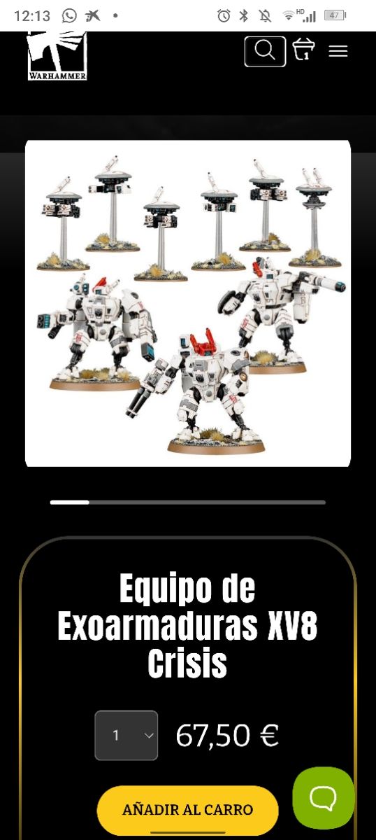 Servoarmaduras XV8 Crisis