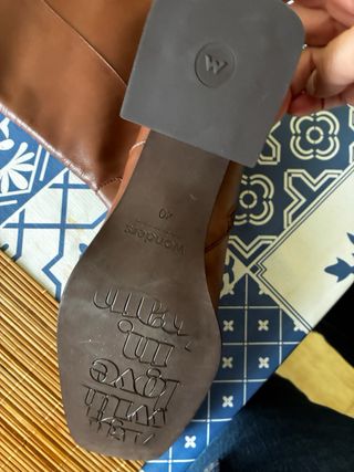 Botas altas de piel Wonders camel