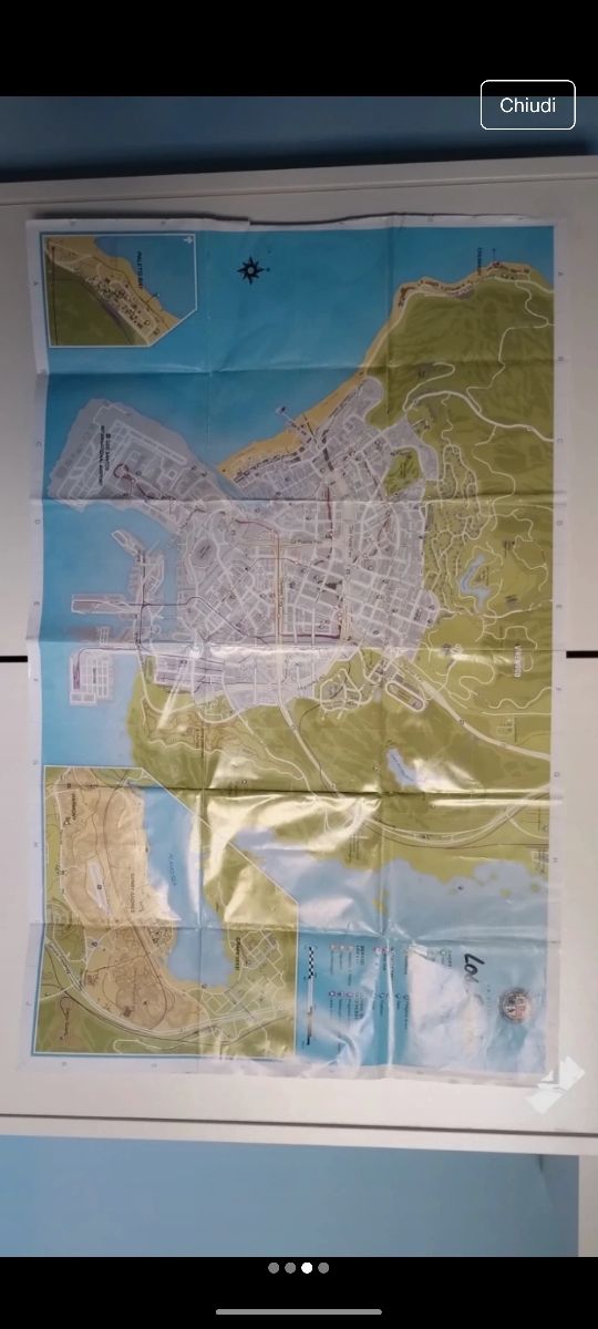 Mappa cartacea GTA 5 Rockstar Games