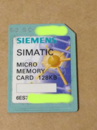 Tarjeta Memoria Siemens Simatic