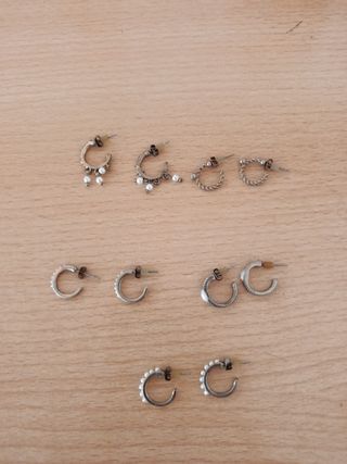 Pack 5 pares pendientes Primark