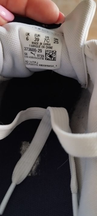 Tenis Puma Jr Talla 39 Blanco