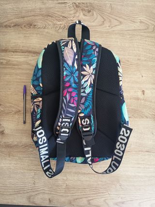 Mochila adolescente estampado floral