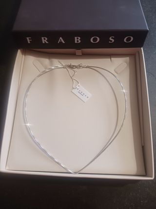 Collana Fraboso Argento Nuova