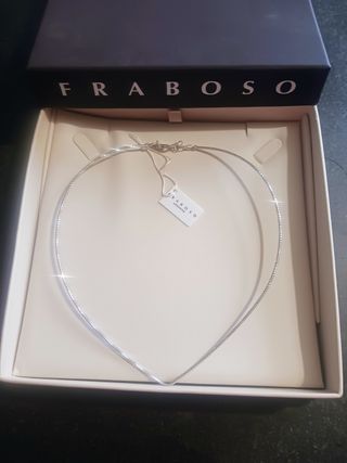 Collana Fraboso Argento Nuova