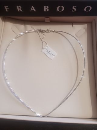 Collana Fraboso Argento Nuova