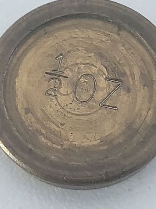 Contrapesos bronce onzas 1/2, 1 y 2