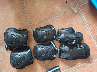 Patines ajustables Talla 37-40 + Protecciones