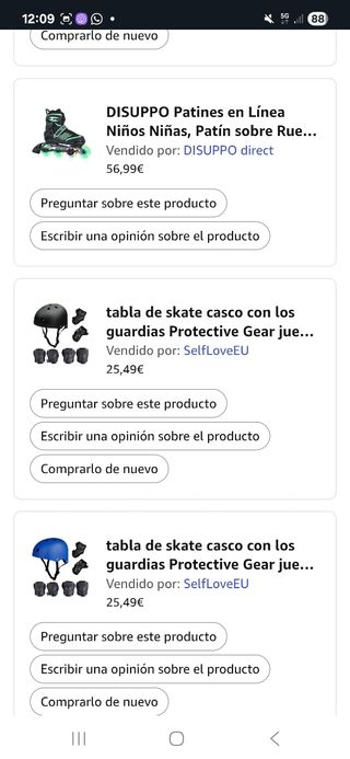 Patines ajustables Talla 37-40 + Protecciones