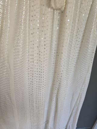 Vestido Boho Largo Blanco Flamenco