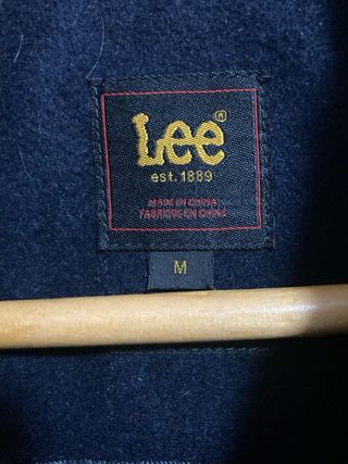 Abrigo Lee de Lana Azul Marino