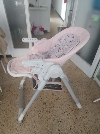 Trona de bebé rosa