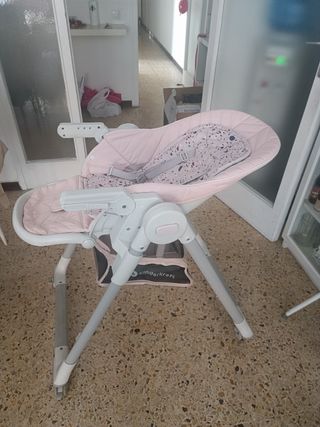 Trona de bebé rosa