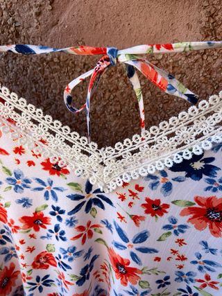 Blusa floral manga larga