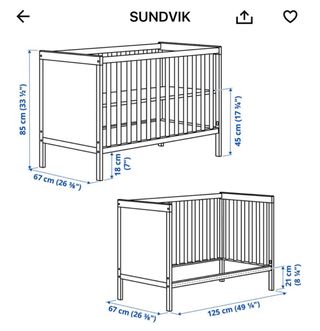 Cuna Ikea Sundvik Blanca