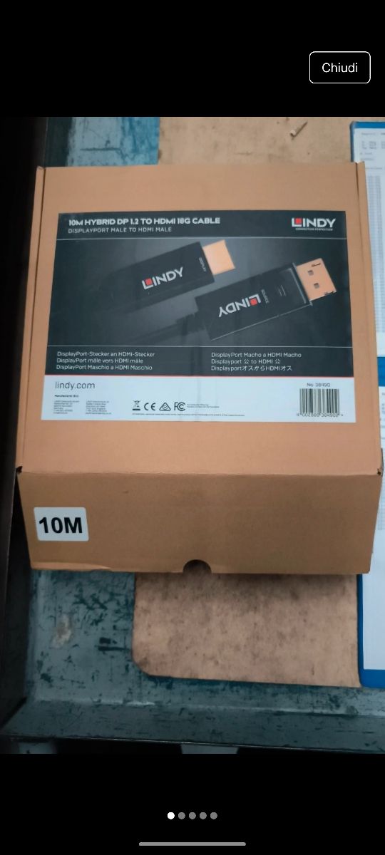 Lindy Cavo Displayport ad HDMI