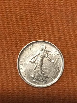 5 Franchi 1970 Moneta Francese