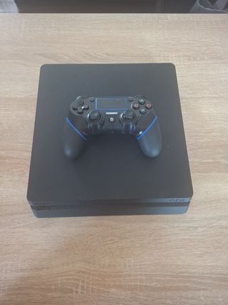 PS4 Slim + Comando + Jogos.