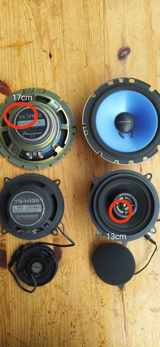 RADIO CD Kenwood+Conjunto de Altavoces Pioneer