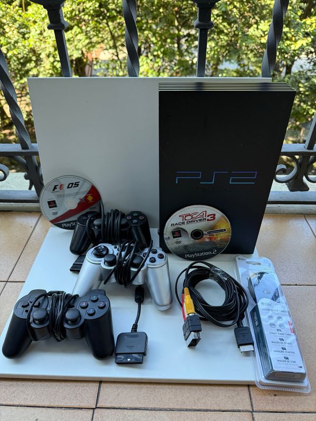 Lote PS2 Sony PlayStation 2 Negro/Blanco