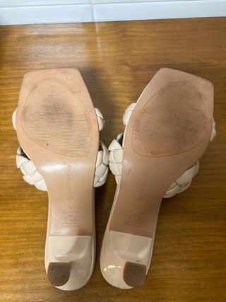 Sandalias Beige Imitación Piel