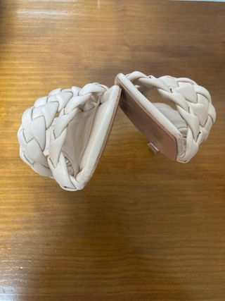 Sandalias Beige Imitación Piel