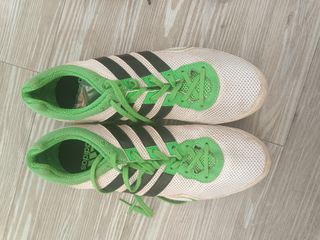 Zapatillas Adidas Atletismo Hombre Verde/Blanco