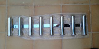 Portacañas Acero Inoxidable con 8 Cañeros