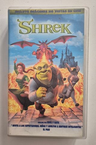 VHS Shrek Película Familiar Español