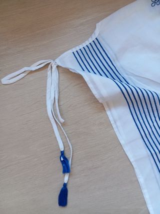Camisola fina Dayaday azul y blanco