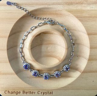 Pulsera de Topacios en Plata