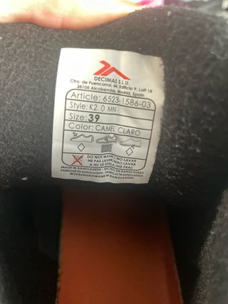 Botas Tenth Talla 39