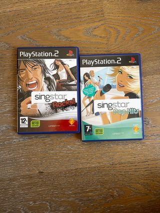 Singstar Rocks! y Pop Hits PS2