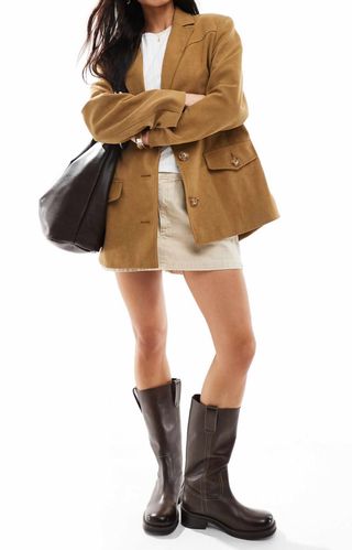 Blazer Stradivarius Beige XS