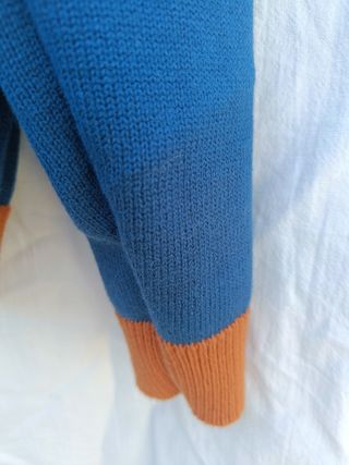 Maglia Your Turn cotone blu arancio XS